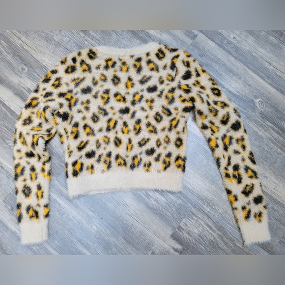 Cheetah Forever 21 Button Up Sweater - Picture 5 of 6